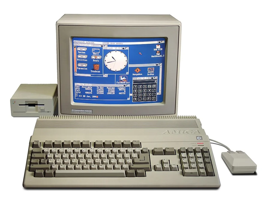 Commodore Amiga 500 hardware photograph