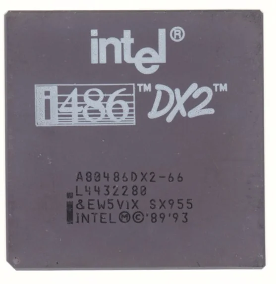 The 486 DX2/66 PC era hardware photograph